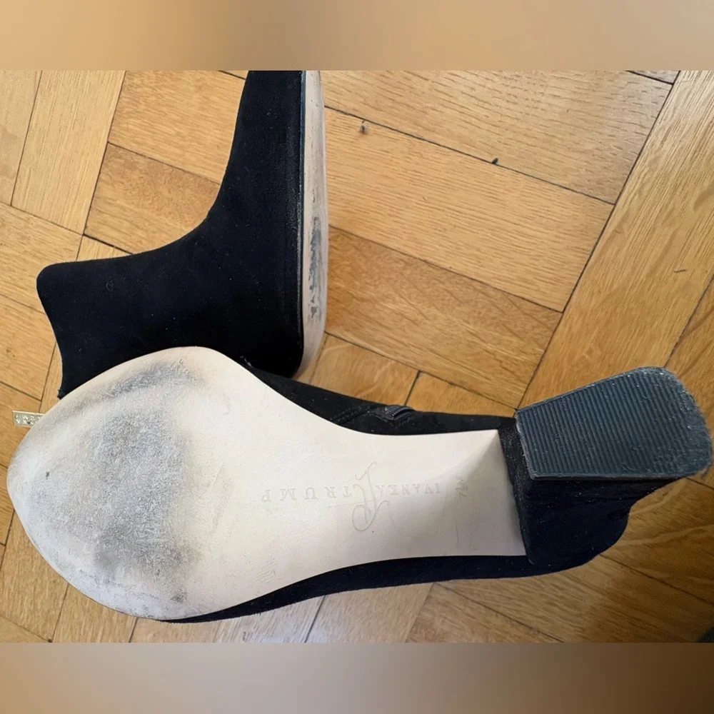 Ivanka Trump Black Ankle Booties in Size 7.5
